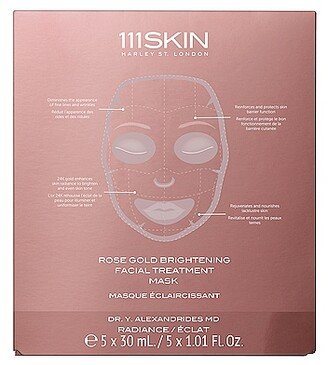 Rose Gold Brightening Facial Treatment Mask 5 Pack in Beauty: NA