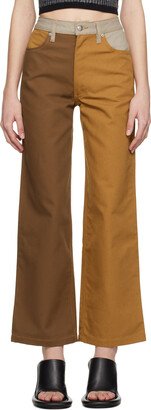 SSENSE Exclusive Orange & Brown Jeans