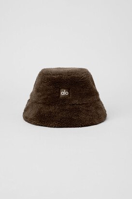 Foxy Sherpa Bucket Hat in Espresso Brown, Size: Small/Medium |