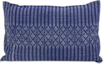 Handmade Indigo Happiness Batik Cotton Pillow Shams