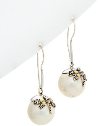 Phillip Gavriel 18K & Silver 15Mm Pearl Drop Earrings