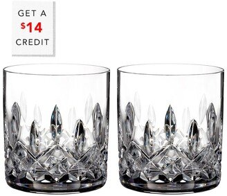 Lismore Connoisseur Straight Sided Tumbler 7Oz Set Of 2 With $14 Credit