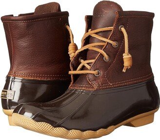 Saltwater (Tan/Dark Brown) Women's Lace-up Boots