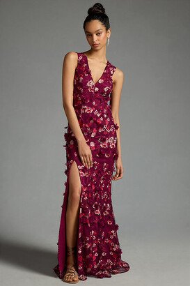 Sandra Floral Appliqué Dress