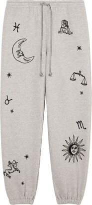 Horoscope cotton fleece track pants