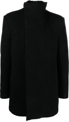 High-Neck Virgin-Wool Coat-AA