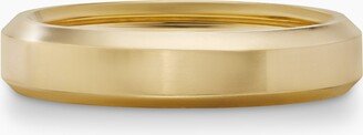 Beveled Band Ring in 18K Yellow Gold Men's Size 13