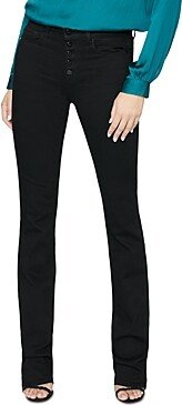 Manhattan High Rise Bootcut Jeans in Black Shadow