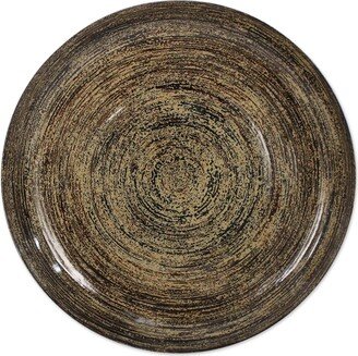 Handmade The Earth Pulsates Lacquered bamboo plate