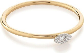 14kt Yellow Gold Diamond Stackable Ring