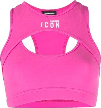 Icon cut-out sports bra