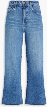 Milla cropped high-rise wide-leg jeans