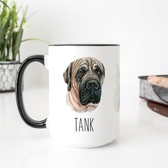 English Mastiff Mug, Gifts, Dog Mom, Dad, Personalized Face Custom Sympathy Gift Loss Of Pet