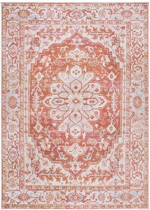 Asa Medallion Machine Washable Rug