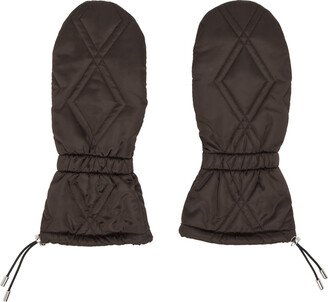 Brown Puffer Gloves