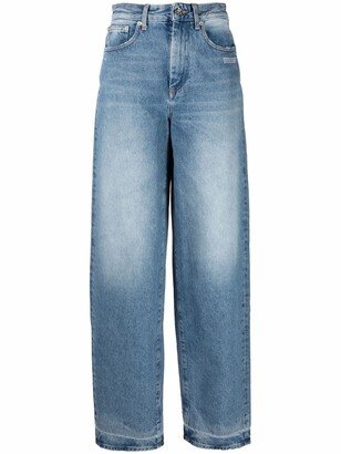 High-Rise Wide-Leg Jeans-BB