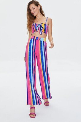 Striped Cropped Cami & Pants Set