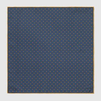 Double G and polka dot silk pocket square