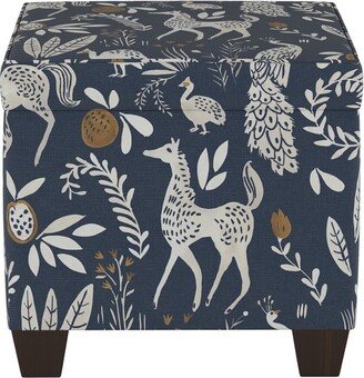 Pattern Fairland Square Storage Ottoman