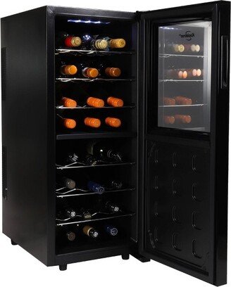 24 Bottle Dual Zone Wine Cooler Freestanding Wine Fridge