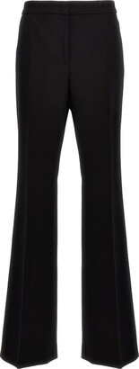 High-Waist Flared Tailored-Cut Trousers