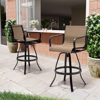 VredHom Outdoor Aluminum Swivel Bar Stools