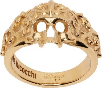 Gold Small Skull Ring