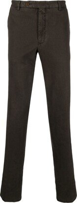 Cotton Straight-Leg Trousers-AF