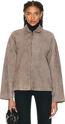 Eternal Suede Jacket in Grey