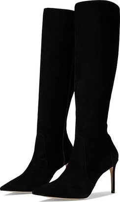 Stuart 85 Knee High Zip Boot (Black) Women's Shoes