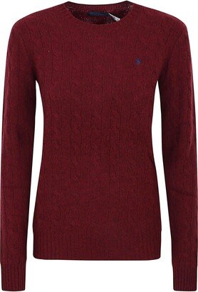 Polo Pony Cable-knit Crewneck Jumper