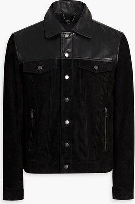 Rancher leather-paneled suede jacket