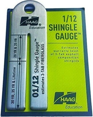 Haag Shingle Gauge, Gauge Tool, 1/12 12/1 Engineering Tool