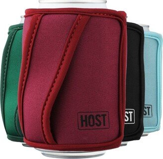 Insta-Chill Can Cooler Flexible Freezable Gel and Ice Pack for Regular 12 oz Cans, Wine Red