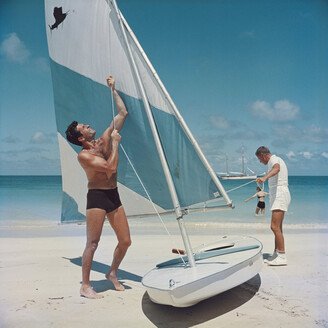 Slim Aarons Boating in Antigua Photograph