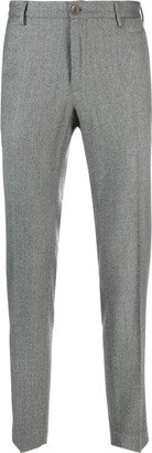 Mélange Tapered-Leg Trousers-AA