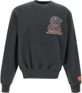 Monster Printed Crewneck Sweatshirt