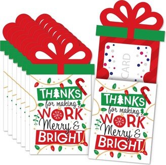 Big Dot Of Happiness Co-Worker Appreciation Christmas Thank You Money & Nifty Gifty Card Holders 8 Ct