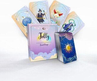 Jolly Tarot Deck By Lunart Design, 78 Tarot Cards, Deck With Guidebook, Card Deck, Unique Deck, Colorful