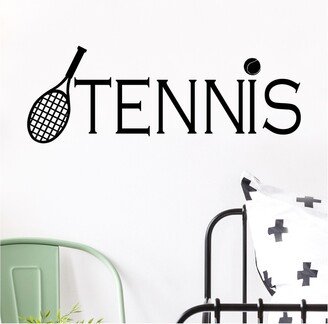 Tennis Decal Wall Saying Vinyl Lettering Sports Self Adhesive Removable Decal