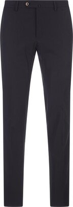 Tapered Classic Trousers In Black Technical Fabric