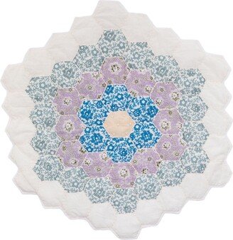 Floral-Embroidered Quilted Placemat