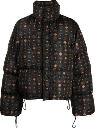 Monogram-Pattern Puffer Jacket-AA