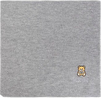 Teddy Bear Logo Embroidered Scarf-AC