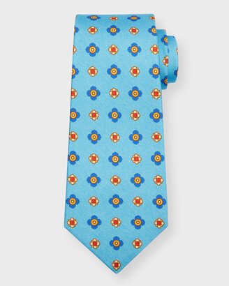 Men's Floral Medallion Silk Tie