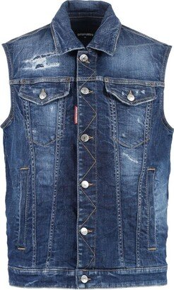 Logo Patch Dan Denim Vest