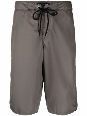 Drawstring Knee-Length Swim Shorts