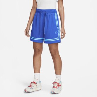 Women's Fly Crossover Basketball Shorts in Blue