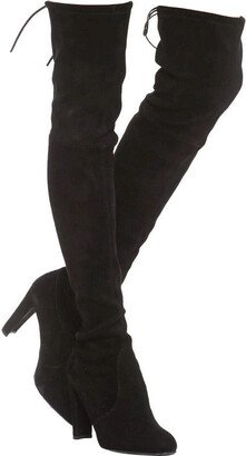 Women's Highland Black Suede Over-the-knee Boot