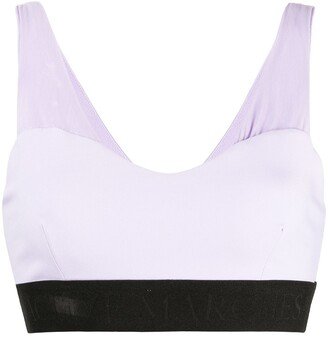 Lace-Up Detail Sports Bra